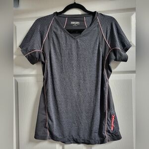 Kirkland - Women's Gray and Pink Yoga/Running Top- Size M